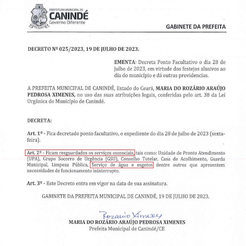 Confira os horários de atendimento dos serviços municipais na