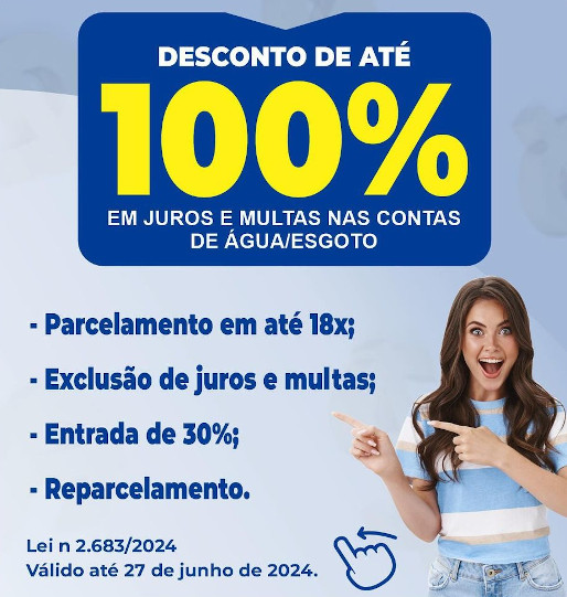Refis SAAE 2024 – Parcele suas contas com o SAAE.