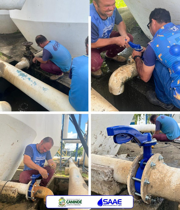 SAAE de Canindé realiza manutenção na estação de tratamento de água – ETA PAC