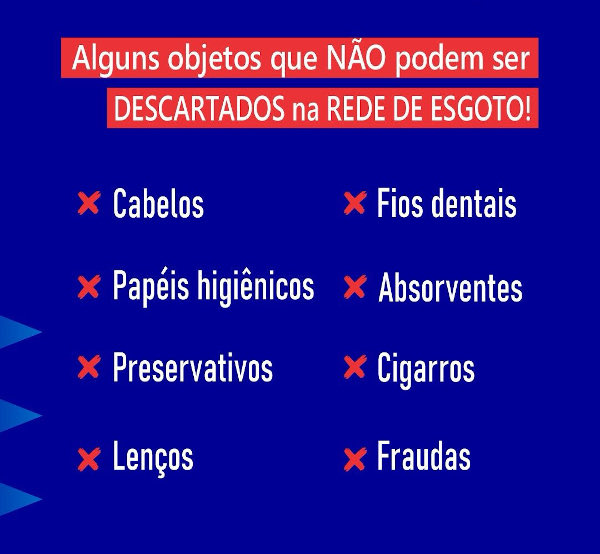 Veja o que não pode descartar na rede de esgoto.