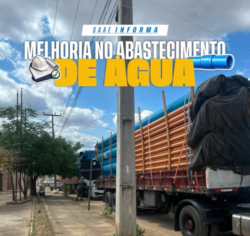 Melhoria no abastecimento de água!