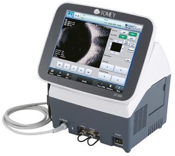 Paquímetro ultrassônico Tomey associado ao ultrassom