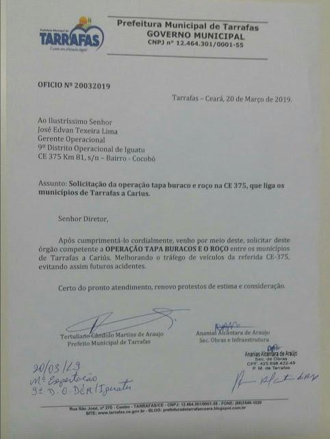 Opera&ccedil;&atilde;o tapa buracos