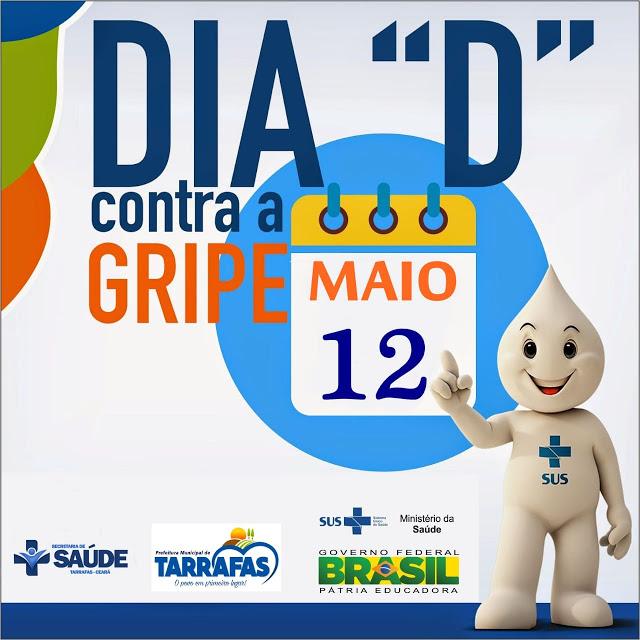 Cartaz da campanha de vacina&ccedil;&atilde;o contra a gripe