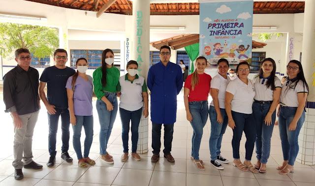 Equipe desenvolve ações na Escola Francisco Elianúbio de Lacerda