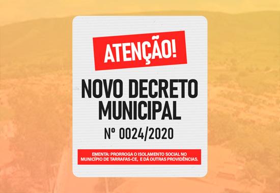 Tarrafas prorroga decreto de isolamento social