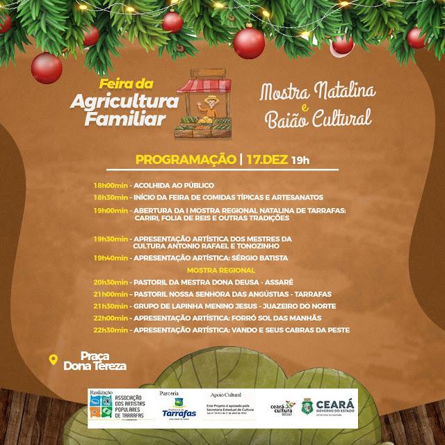 Programa&ccedil;&atilde;o da Feira da Agricultura, Mostra Natalina e Bai&atilde;o Cultural