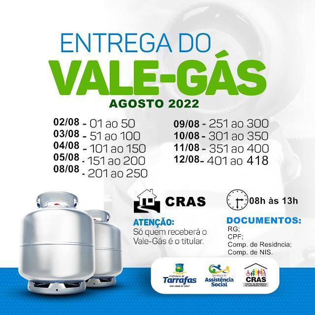 Entrega do Vale G&aacute;s, confira a lista e a data