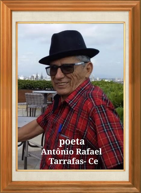 Quandro com uma foto do poeta ANTONIO RAFAEL SOBRINHO 