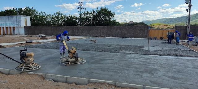 Construção á Todo Vapor da Praça Esportiva em Tarrafas.