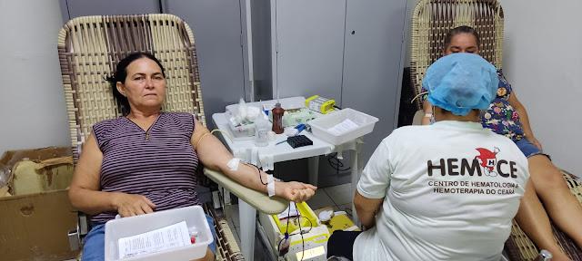 HEMOCE faz coleta de sangue em Tarrafas
