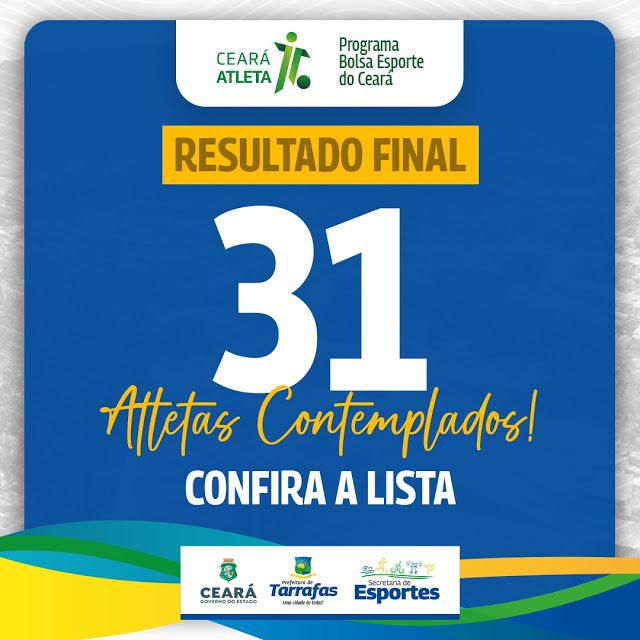 Resultado final do Programa Bolsa Esporte Cear&aacute;