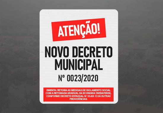NOVO DECRETO - N&ordm;0023/2020