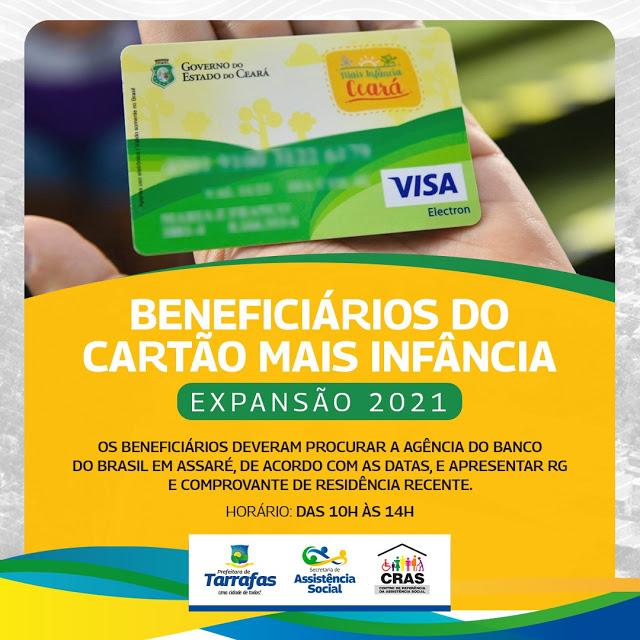 LISTA DOS BENEFICI&Aacute;RIOS E DATA DE PAGAMENTO DO CART&Atilde;O MAIS INF&Acirc;NCIA