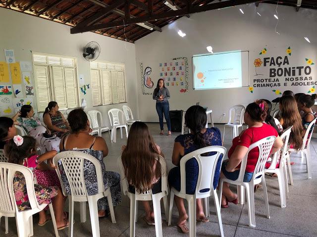 Palestra com gestantes do CRAS