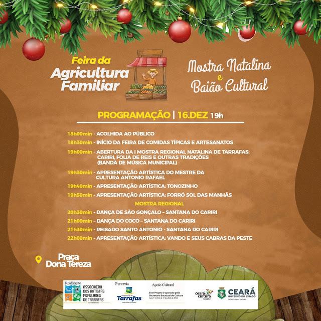 Programa&ccedil;&atilde;o da Feira da Agricultura, Mostra Natalina e Bai&atilde;o Cultural