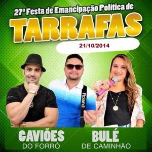 Arte da festa de Emancipa&ccedil;&atilde;o Pol&iacute;tica de Tarrafas.