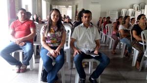 Primeira dama e Vice-Prefeito em palestra sobre mosquito Aedes Aegypti